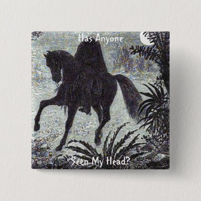 Har någon sett mitt huvud? Knapp (Framsida)