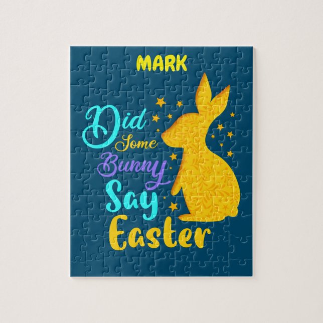 "HAR NÅGRA BUNNY SAY PÅSK " PUZZLE PERSONLIG. PUSSEL (Vertikal)