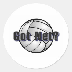 Har Net?Volleyboll Runt Klistermärke