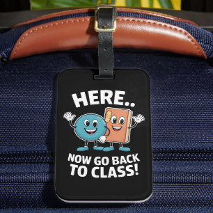 Här Nu Gå Tillbaka Till Klass Sjuksköterska Medici Bagagebricka
