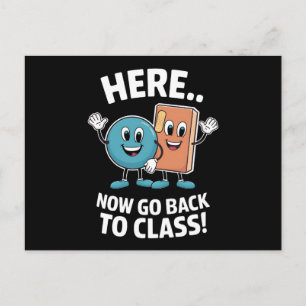 Här Nu Gå Tillbaka Till Klassrummet Skolsköterska Vykort