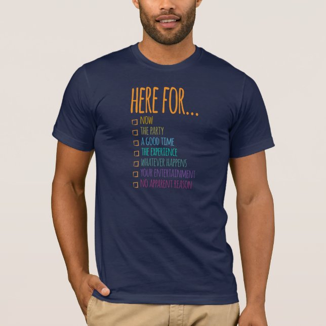 Här nu tee shirt (Framsida)