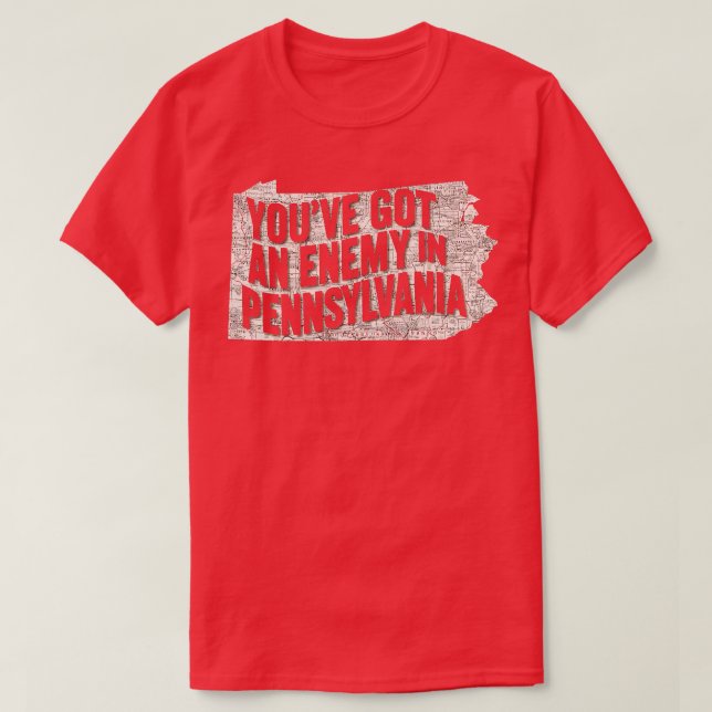 har och fiende i Pennsylvania T Shirt (Design framsida)
