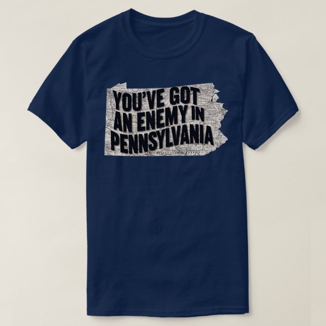 har och fiende i Pennsylvania T Shirt (Design framsida)