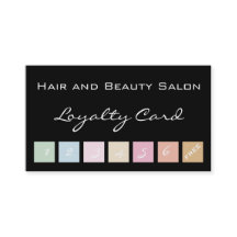 Hår och kort för skönhetsalonglojalitet