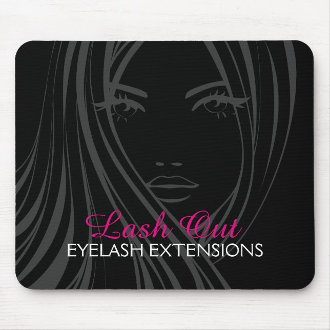 Hår och Makeup Mousepad Musmatta (Framsidan)