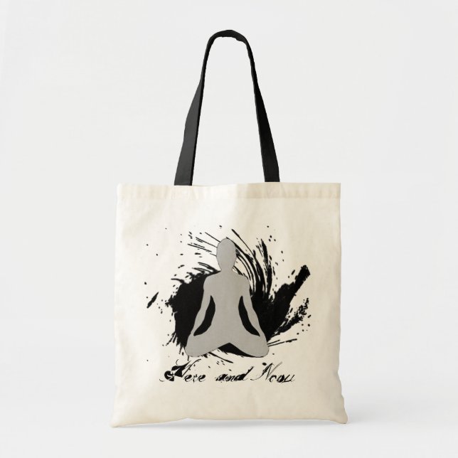Här och nu - Yoga Tote Bag Tygkasse (Framsidan)