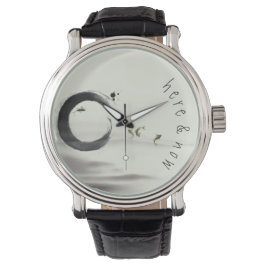 Här och nu / Zen Circle Enso Koi Penselmålning Armbandsur