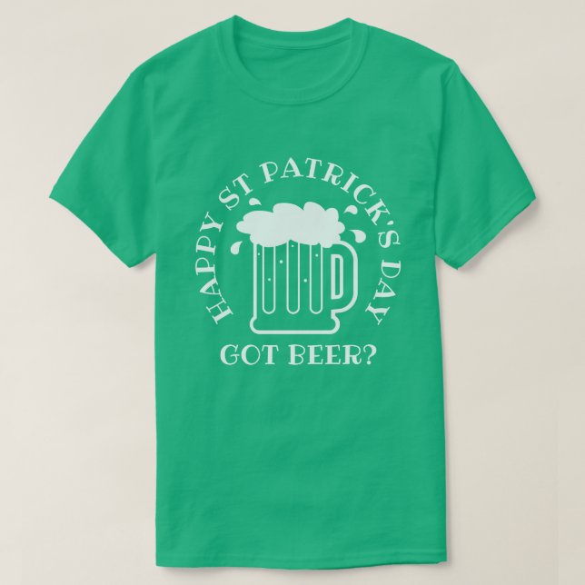 Har öl? St patrick's day av grönt T Shirt (Design framsida)