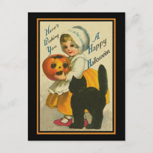 Här önskar du en Happy halloween Vykort