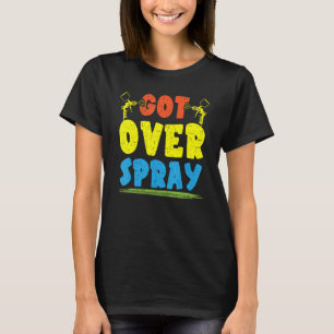 Har över spray-koner - detaljerad automatisk textm t shirt