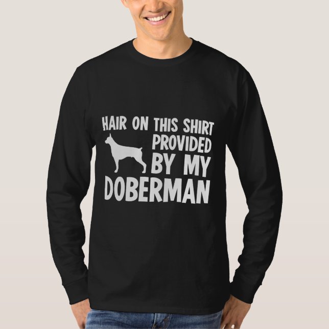 Hår på det här från min Doberman T Shirt (Framsida)