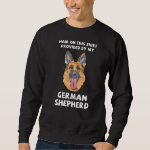 Hår på det här från min tyska Shepherd Funny Lång Ärmad Tröja
