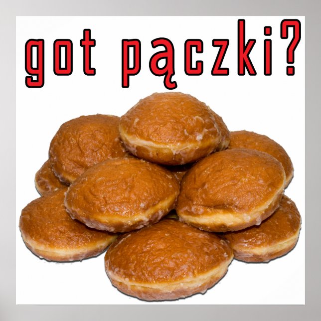 har Paczki? Polsk Dessert Poster (Framsidan)
