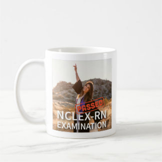 har passerat nclex rn Exam personlig fotosköterska Kaffemugg