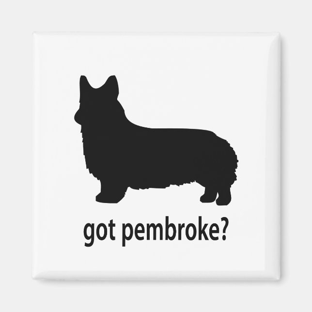 Har Pembroke Corgi Magnet (Framsidan)
