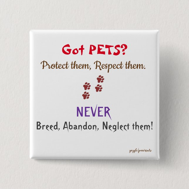 Har Pets? Knapp (Framsida)