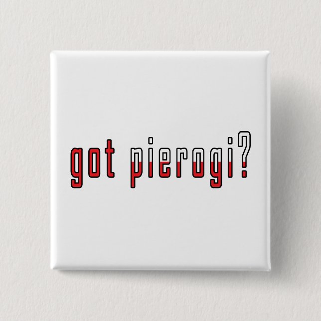 har pierogi? Flagga Knapp (Framsida)