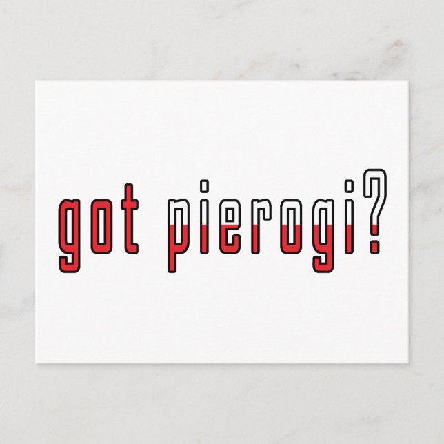 har pierogi? Flagga Vykort (Framsida)