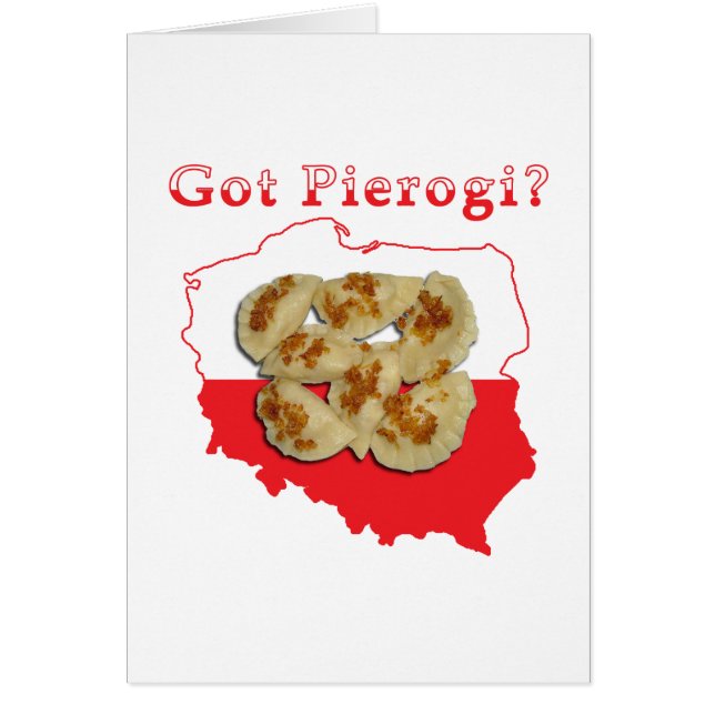 Har Pierogi polska Karta Hälsningskort (Framsidan)