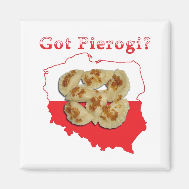Har Pierogi polska Karta Magnet (Framsidan)
