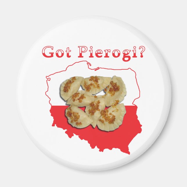 Har Pierogi polska Karta Magnet (Framsidan)