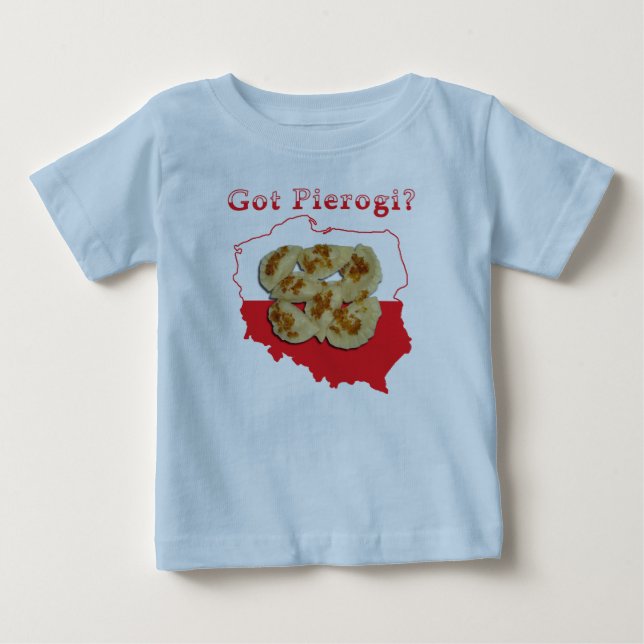 Har Pierogi polska Karta T-shirt (Framsida)