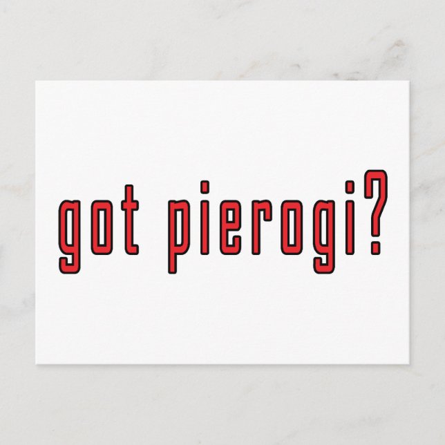 har pierogi? vykort (Framsida)
