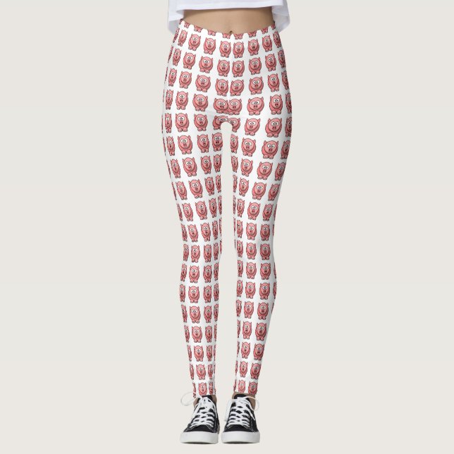 Här Piggy grisgris! Leggings (Framsida)