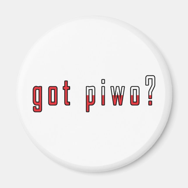 har Piwo? Flagga Magnet (Framsidan)