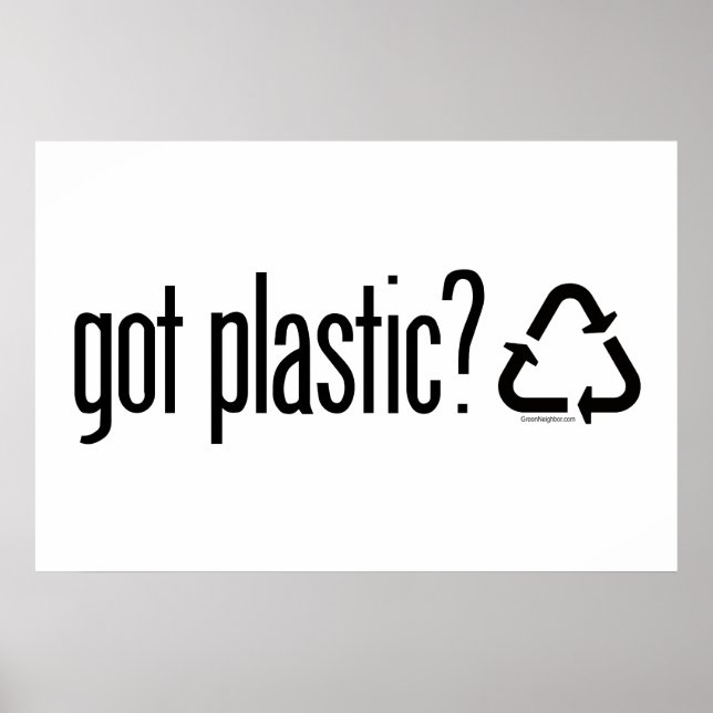 har plast? Återvinningssignatur Poster (Framsidan)