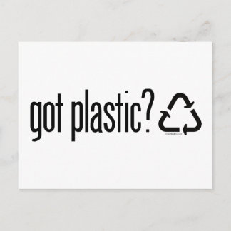 har plast?Återvinningssignatur Vykort