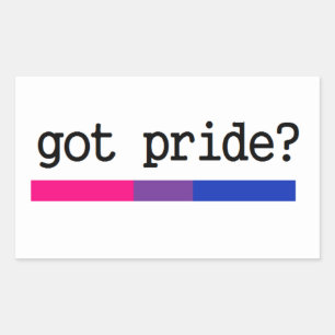 Har Pride? Bisexual Bi Pride Sticker Rektangulärt Klistermärke