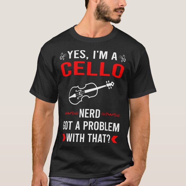 Har Problem Cello Cellist T Shirt (Framsida)