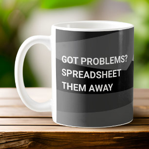 Har Problems? Tabelldokument dem bort geometriskt Kaffemugg
