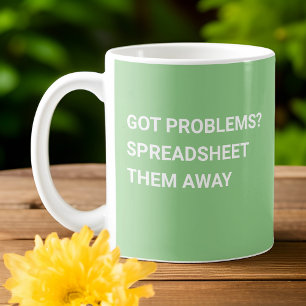 Har Problems? Tabelldokument dem - Grönt vid avgån Kaffemugg