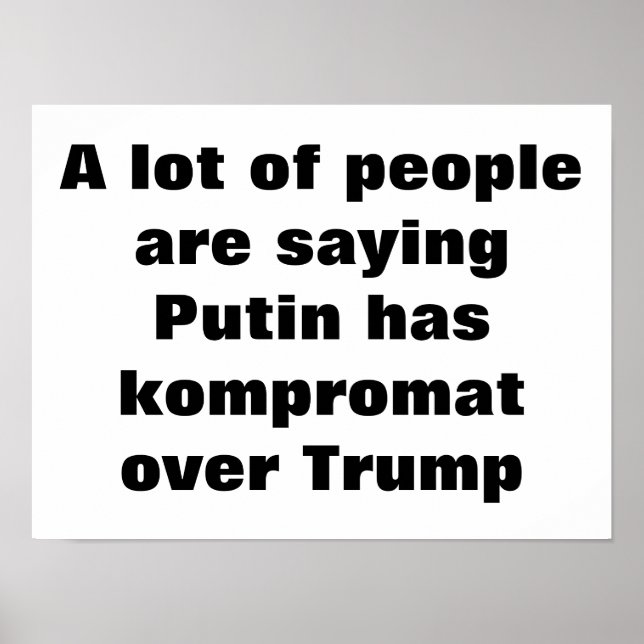 Har Putin kompromat över Trump? Poster (Framsidan)