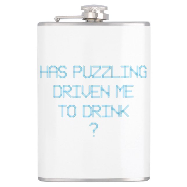 HAR PUZZLING KÖRT MIG FÖR ATT DRICKA? FICKPLUNTA (Framsidan)