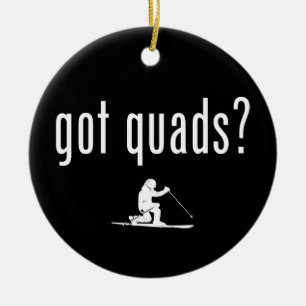 Har Quads Telemark Skiing Julgransprydnad Keramik