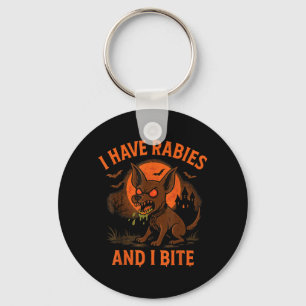 Har Rabies Bit Halloween Hund Mörk Humor Nyckelring