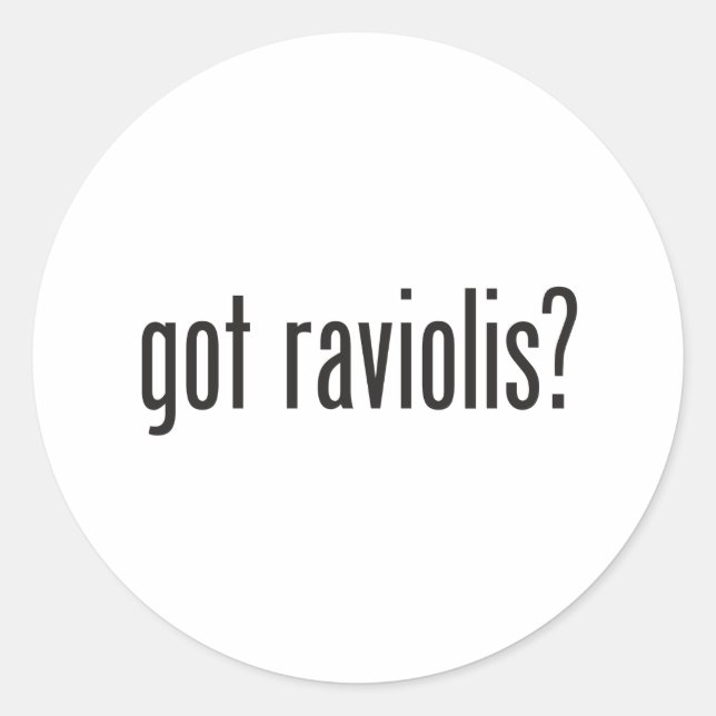 har raviolis runt klistermärke (Framsida)