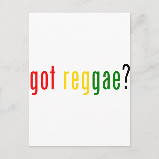 har reggae? vykort (Framsida)