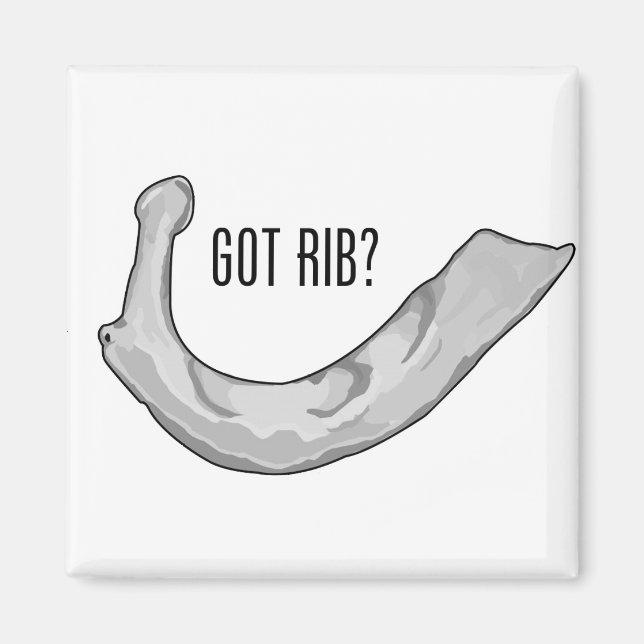 Har Rib? Utfyllnadstecknet Magnet (Framsidan)