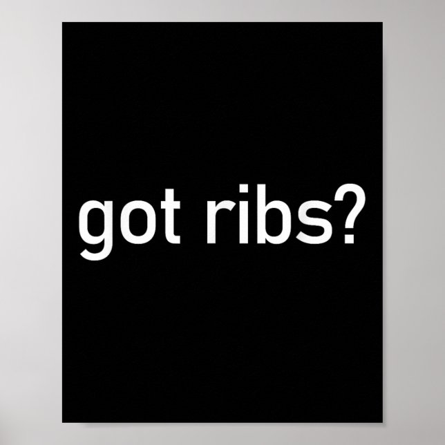 Har Ribs Funny Bbq Smoking Texas Tex Mex Citotes S Poster (Framsidan)