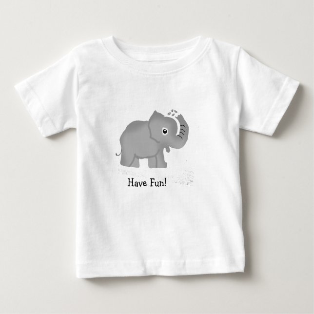 Har Roligt Baby Elephant T Shirt (Framsida)