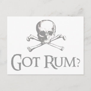 Har Rum Skull och Crossbone Vykort