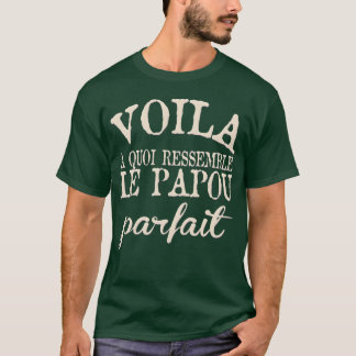 HÄR SÄGER VI HUR PAPPA SER UT2 vänner T Shirt