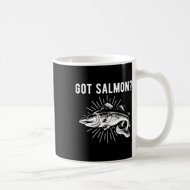 Har Salmon Salmon Fish Salmon Fisherman Kaffemugg (Höger)
