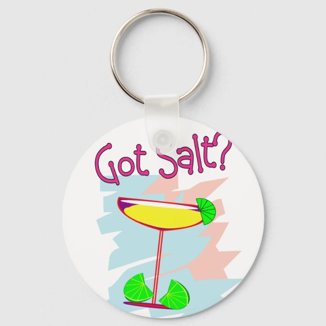 Har Salt? Margarita Älskare T-Shirts & Gifts Nyckelring (Framsida)