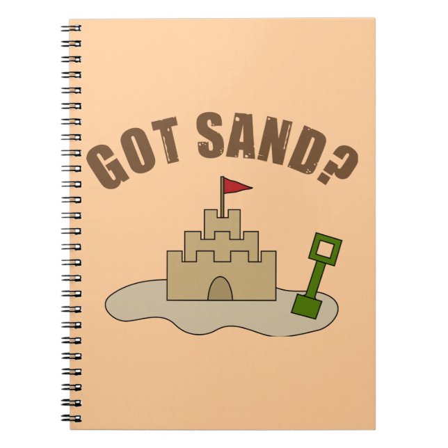 Har Sand? Anteckningsbok Med Spiral (Framsidan)
